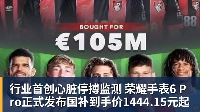 行业首创心脏停搏监测 荣耀手表6 Pro正式发布国补到手价1444.15元起